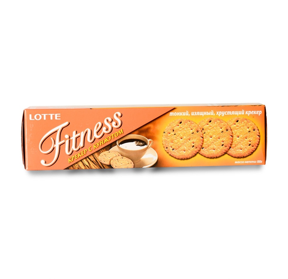 

Крекер Lotte Fitness с кунжутом 75 гр Южная Корея