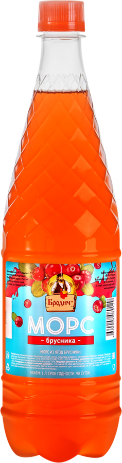 

Морс БРОДИЧ из ягод брусники, 1л