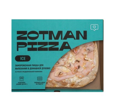 Пицца Zotman pizza Ветчина и грибы замороженная 420 г
