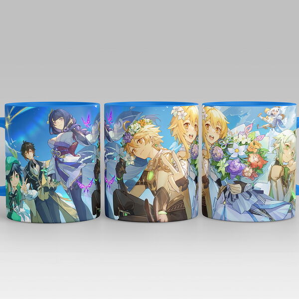 Кружка с принтом Геншин 330мл