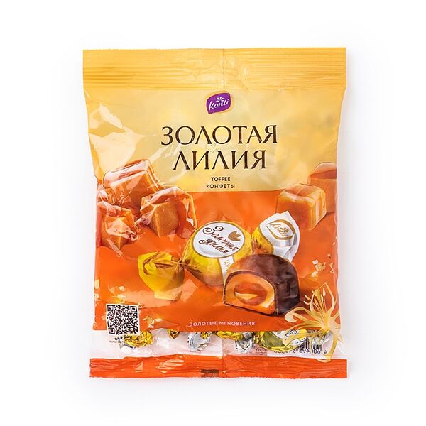 Конфеты Конти Золотая Лилия Тоффи, 200 г