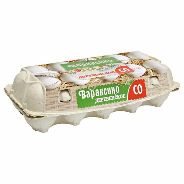 Яйцо Вараксино Деревенское С0, 10шт
