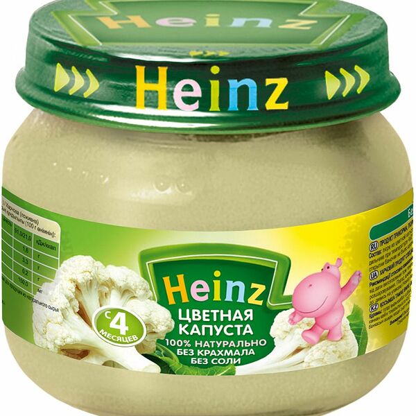 Пюре Heinz с цветной капустой