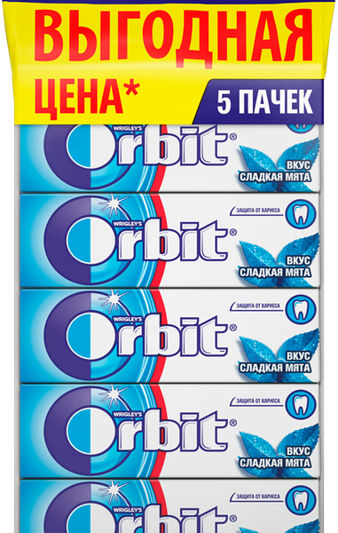 Жевательная резинка Orbit Сладкая мята