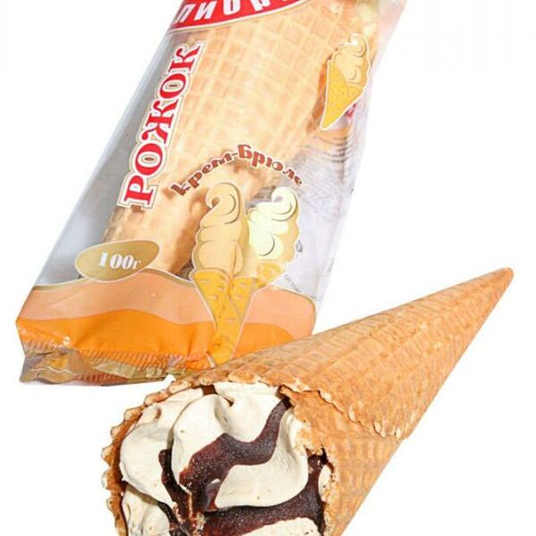 Мороженое Колибри Крем-брюле в рожке 100 г