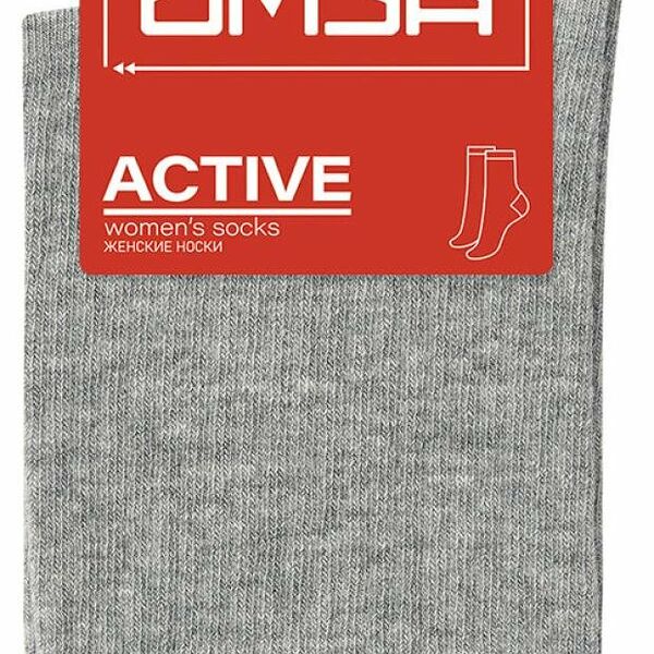 Носки женские Omsa Active 152 Grigio Melange, размер 39-41