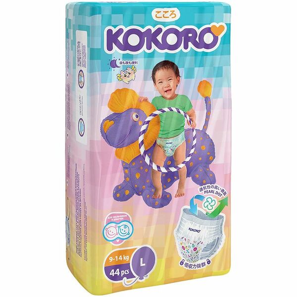 Трусики-подгузники Maxi р.4 9-14кг Kokoro, 44шт