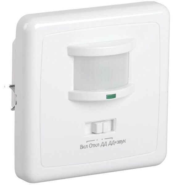 Датчик движения ДД 035 белый, максимальная нагрузка 500Вт, угол обзора 140 градусов, дальность 12м, IP20, ИЭК