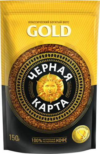 

Кофе растворимый Чёрная карта Gold 150 г