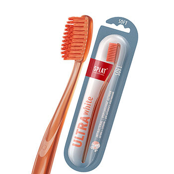 Зубная щётка для бережного отбеливания чувствительных зубов ULTRA WHITE, мягкая, SPLAT, 1 шт.