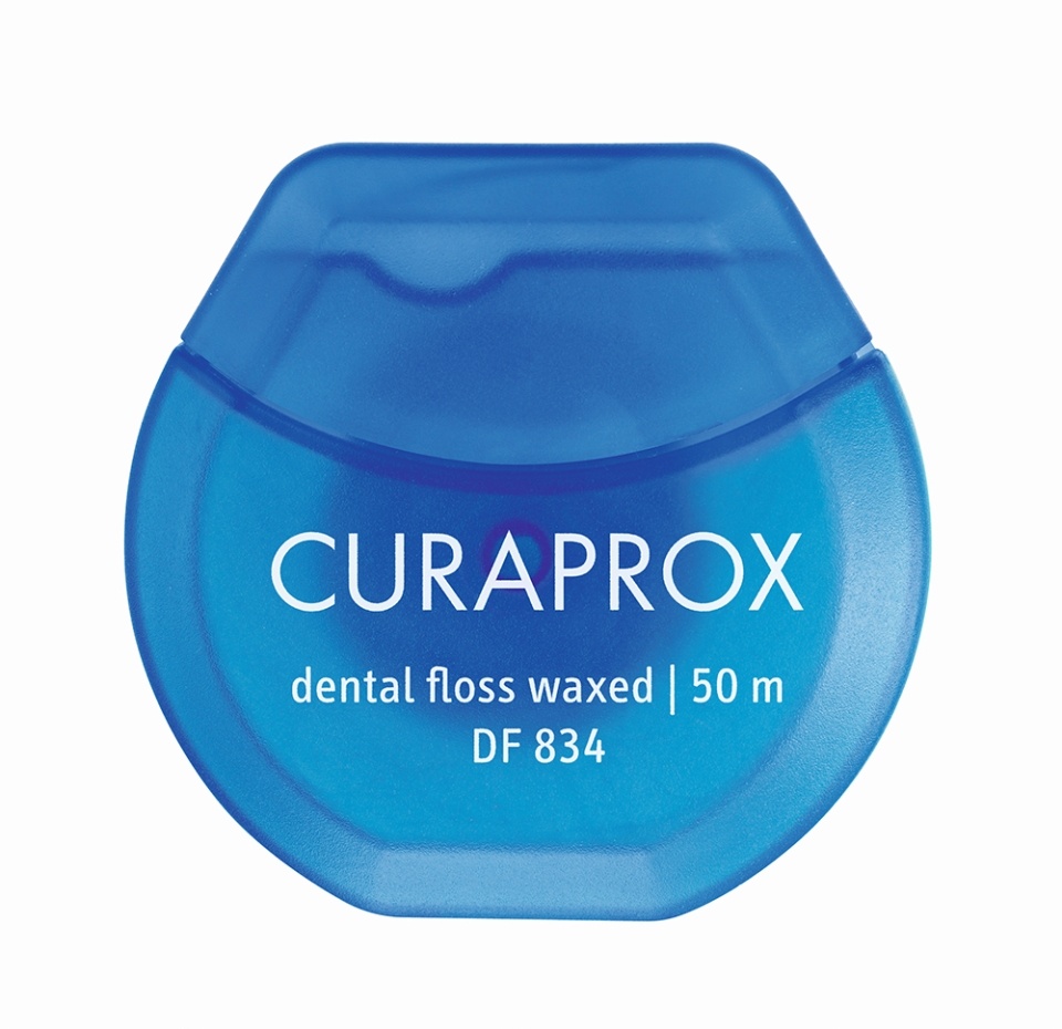 

Нить межзубная Curaprox арт. DF 834 мятная 50 м