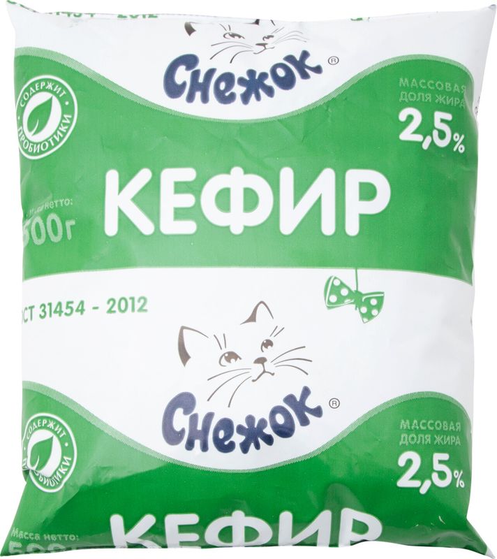 

Кефир Снежок 2.5% 500 г