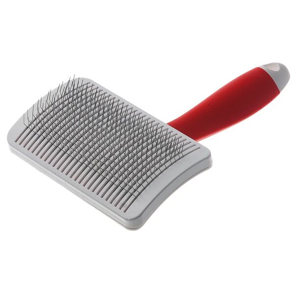 Пуходерка Zoo One RED, с активным кордом, самоочищающаяся, средняя