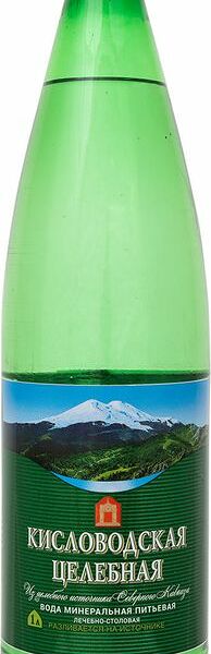 Вода Кисловодская Целебная минеральная лечебно-столовая газированная, 1л