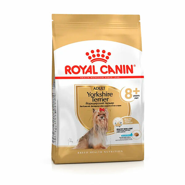 Сухой корм Royal Canin Yorkshire Terrier Adult 8+ для собак породы йоркширский терьер старше 8 лет курица 500г