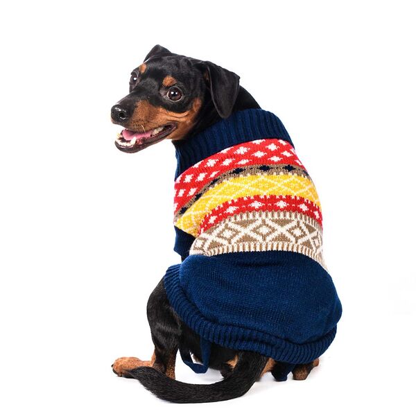 Свитер для собак 40см XL синий (унисекс)