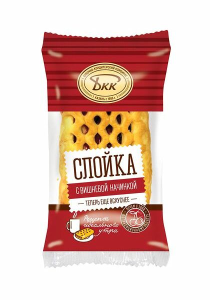 Слойка БКК с вишней, 80г