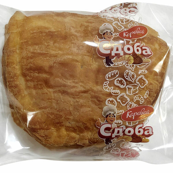 Пирожок Каравай слоеный с творожной начинкой 100г