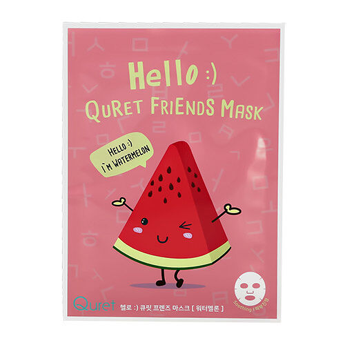 Маска для лица Quret Hello с экстрактом арбуза (успокаивающая) 25 г