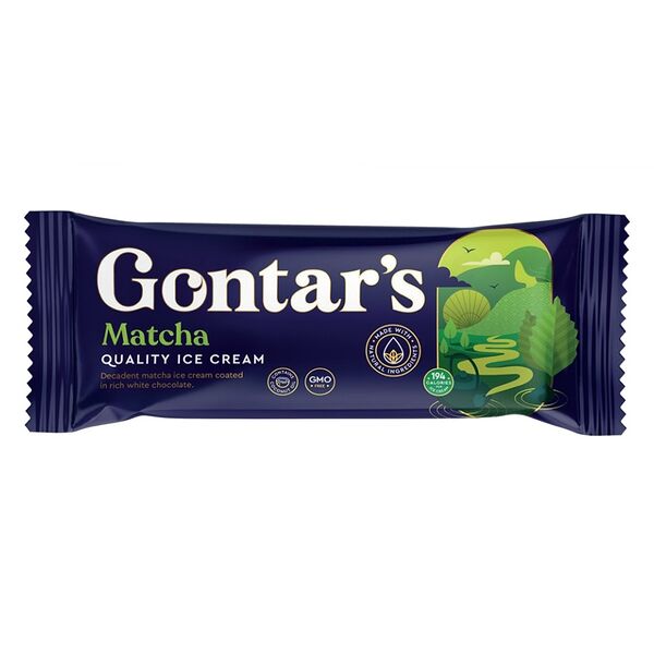 Эскимо Gontars Matcha сливочное в шоколадной глазури с растительным жиром 12%, 83г
