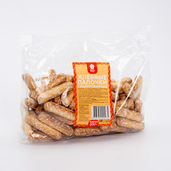 Хлебные палочки глазированные вес 0,2кг Белая Хатка