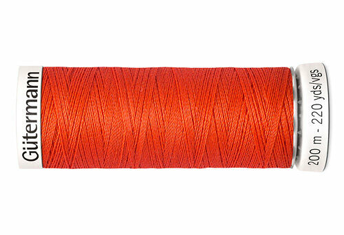 748277 Нить Sew-all для всех материалов, 200м, 100% п/э Gutermann(155 яркий апельсин)