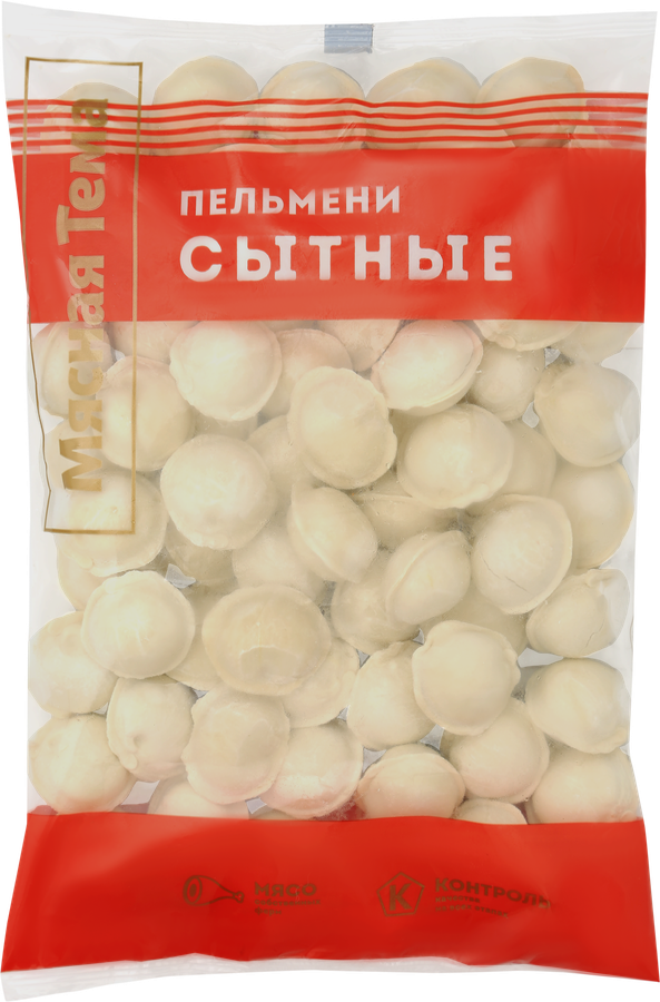 

Пельмени Мясная тема Сытные, категория Д 800 г