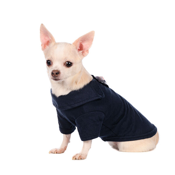 Футболка с бантом для собак 35см L синий (унисекс)