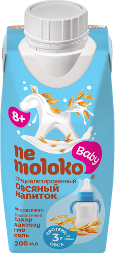

Напиток овсяный для детского питания Nemoloko Baby c 8 месяцев 200 мл