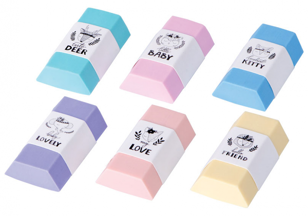 Ластик Berlingo Pastel, 1 шт, в ассортименте