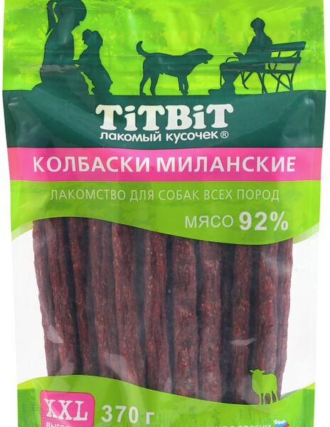 Лакомство для собак TiTBiT Колбаски Миланские 370г