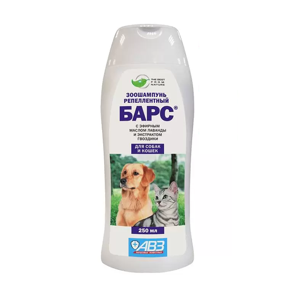 Шампунь Барс антипаразитарный для кошек и собак 250 мл