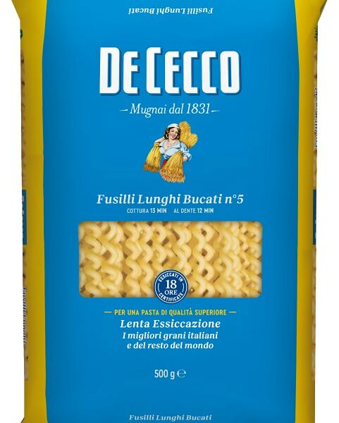 Макаронные изделия De Cecco Фузилли Лунги Букати №5 500г