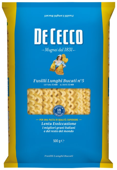 

Макаронные изделия De Cecco Фузилли Лунги Букати №5 500 г
