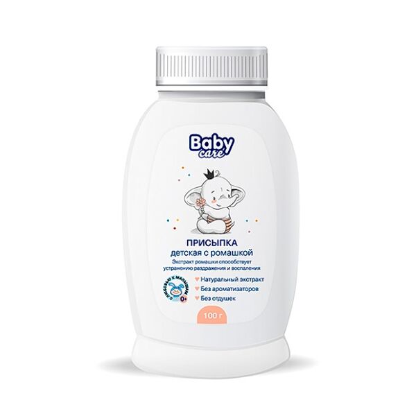 Baby Care Присыпка детская с экстрактом ромашки 100 г