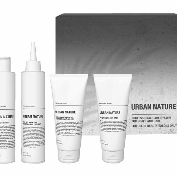 URBAN NATURE Набор для волос Balancing (Шампунь 250 мл + Пилинг 250 мл + Маска 200 мл + Маска 200 мл)