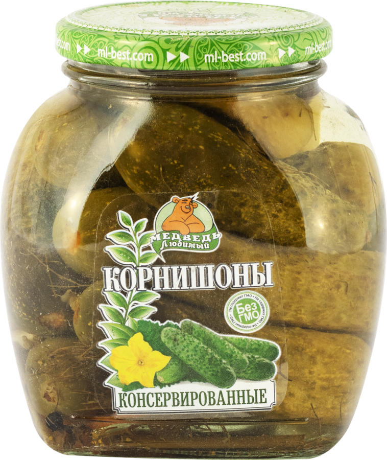 

Корнишоны МЕДВЕДЬ ЛЮБИМЫЙ Премиум 500мл