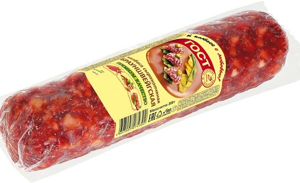 Колбаса Иней Брауншвейгская сырокопченая 200 г