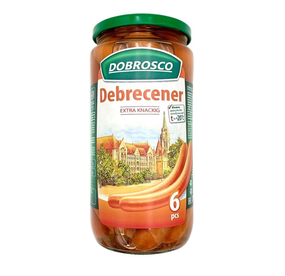 

Колбаски «Дебреценские» в банке, DOBROSCO
