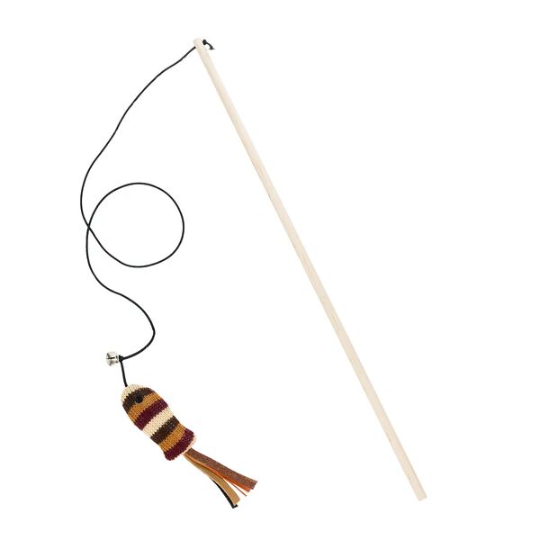 Игрушка для кошек Дразнилка Рыбка вязаная Petmax, 40 см, в ассортименте