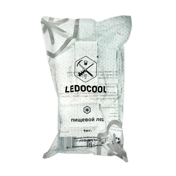 Лед Ledocool пищевой брусок 35 x 35 x 100 см