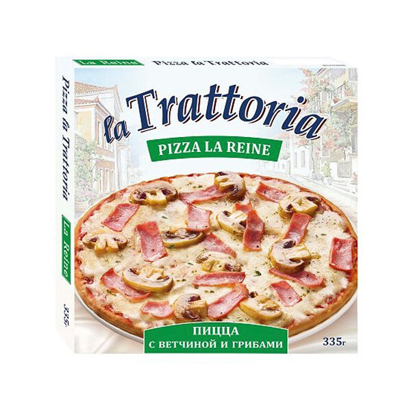 Пицца Ла Траттория с Ветчиной и Грибами 335гр