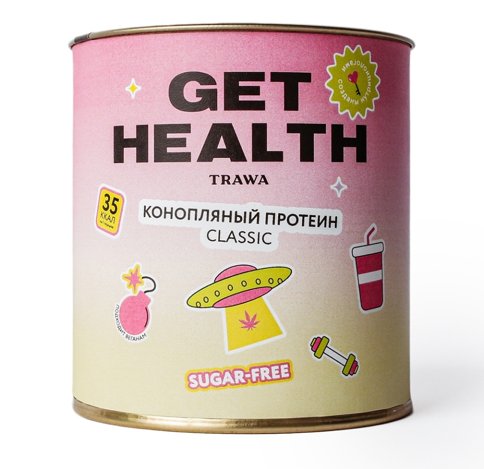 

Протеин конопляный Trawa GetHealth Classic (без сахара) 100 г, Россия