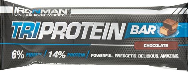 Батончик протеиновый IronMan Tri Protein Bar Шоколад 50г