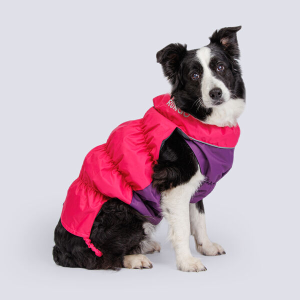 Жилетка с подкладкой из мембраны Rungo, длина спины 42 см, обхват груди 75 см, малина (девочка)