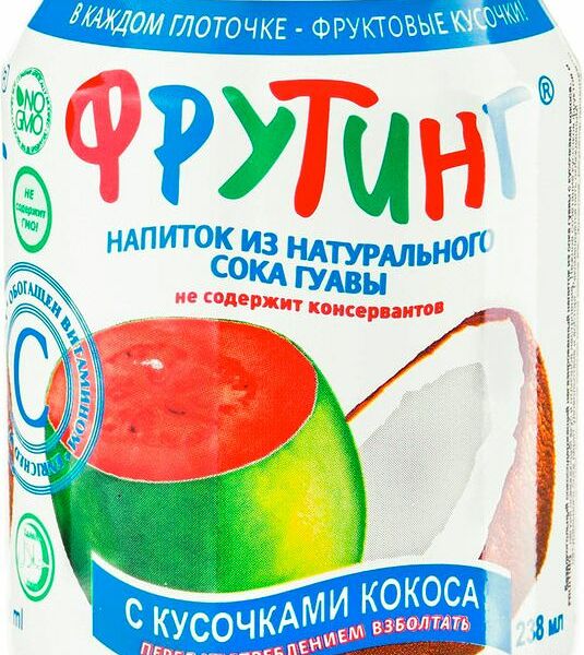 Напиток сокосодержащий Fruiting гуава-кусочки кокоса