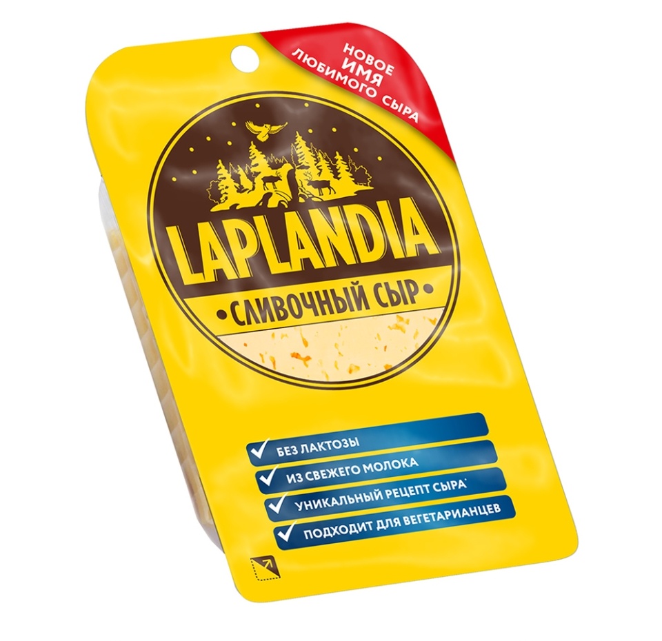 

Сыр полутвердый Laplandia сливочный нарезной 130 г