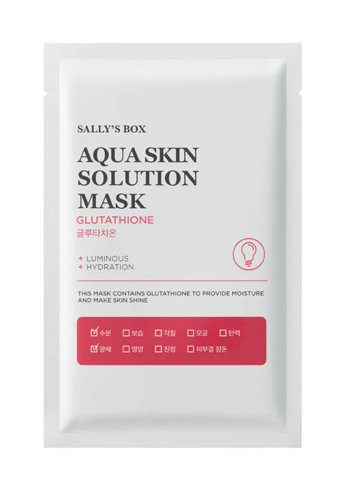 

Маска для лица Sally's Box Aqua Skin Solution Mask тканевая с глутатионом 22 мл