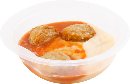 

Фрикадельки с пюре Еда без труда в томатном соусе, 220 г