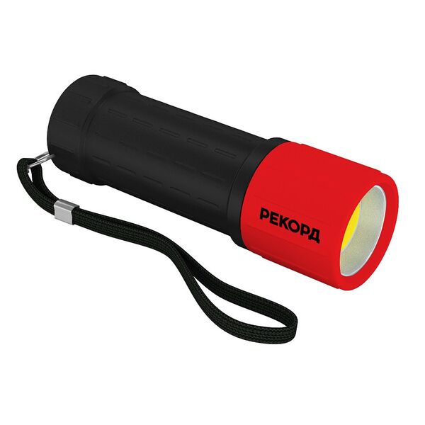 Фонарь светодиодный Рекорд, 1 Вт, 3хAAA, в ассортименте